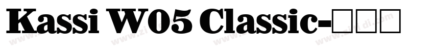 Kassi W05 Classic字体转换